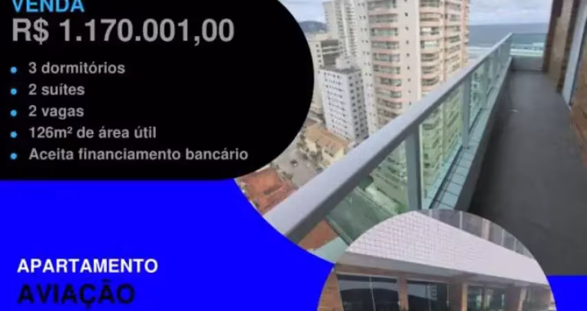 Espia isso!! vista para o mar - na quadra da praia - acabamento sofisticado