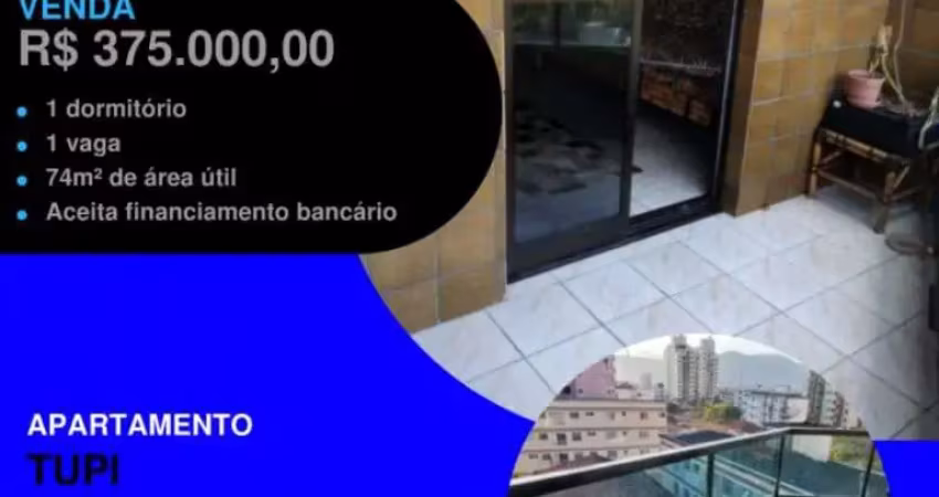 Incrível!! 1 dorm grande com tamanho de 2 dorms 74 metros 2 quadras da praia