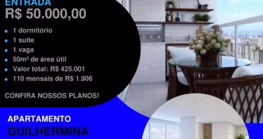 Olha isso aqui!! seu investimento na guilhermina - entrada em até 2 vezes