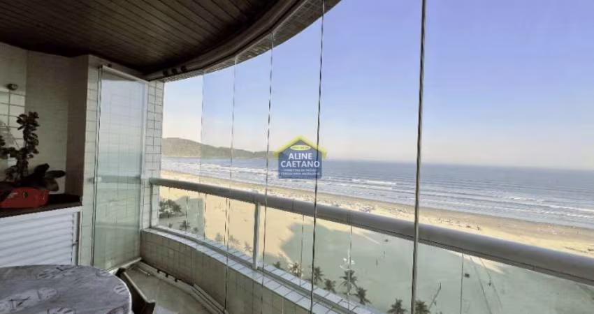 Apartamento Frente Mar na Guilhermina com 140,0ms útil! Mobiliado!
