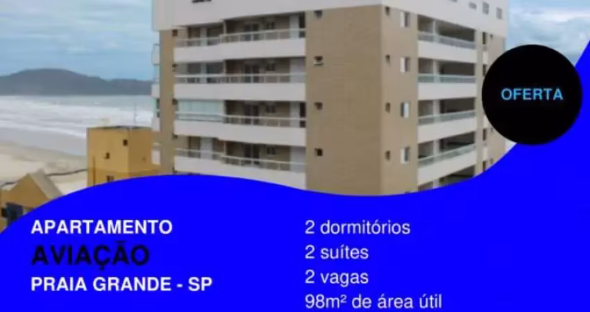 Olha isso aqui!! 2 suítes com 2 vagas na quadra do mar por apenas....