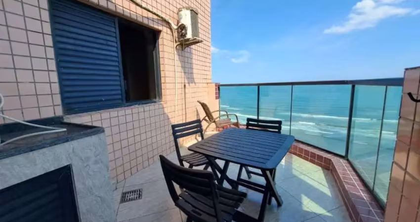 Linda cobertura com vista mar no caiçara! - cód: act3264