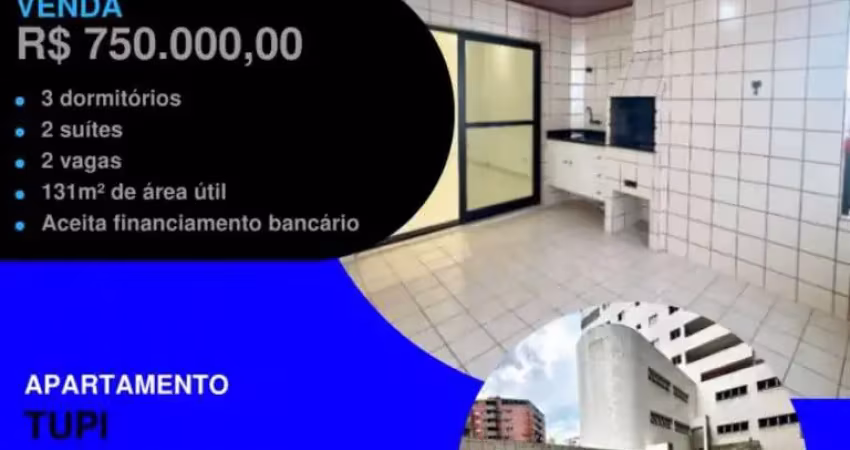 Promoção por tempo indeterminado! 3 dorms amplo a 1 quadra do mar