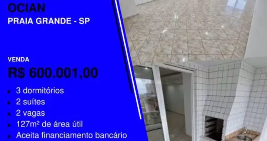 Presta atenção que esse vai rápido * 1 quadra do mar 3 dormitórios com 2 vagas