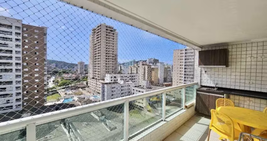 Lindo apartamento mobiliado no canto do forte com 2 vagas de garagem!