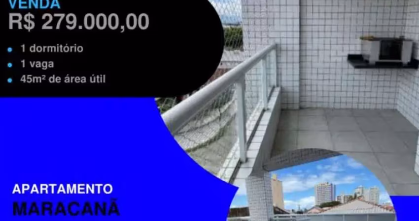 Você viu este apê na quadra do mar? 1 dorm lindo com sacada gourmet e lazer..