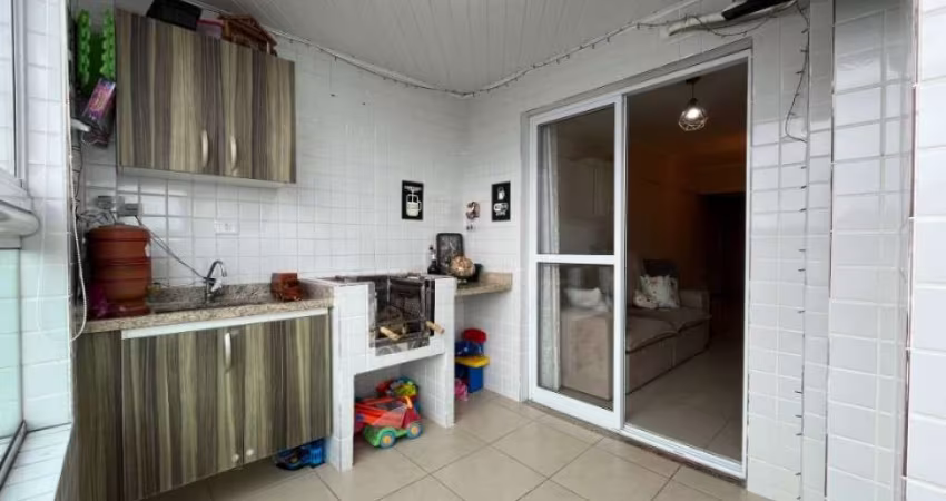 Apartamento no Boqueirão - Lado Praia - Mobiliado - Varanda com Churrasqueira a Carvão!