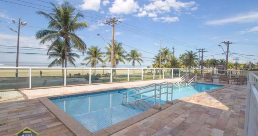 Apartamento com 2 doms em Prédio Frente Mar - Vista Lateral para o Mar!