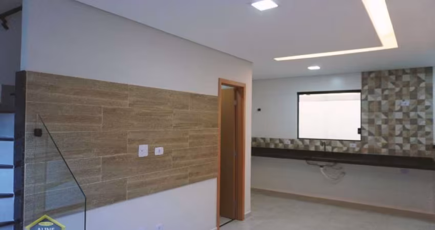 Lindo Sobrado de Condomínio Novo com 2 dorms! Financia!