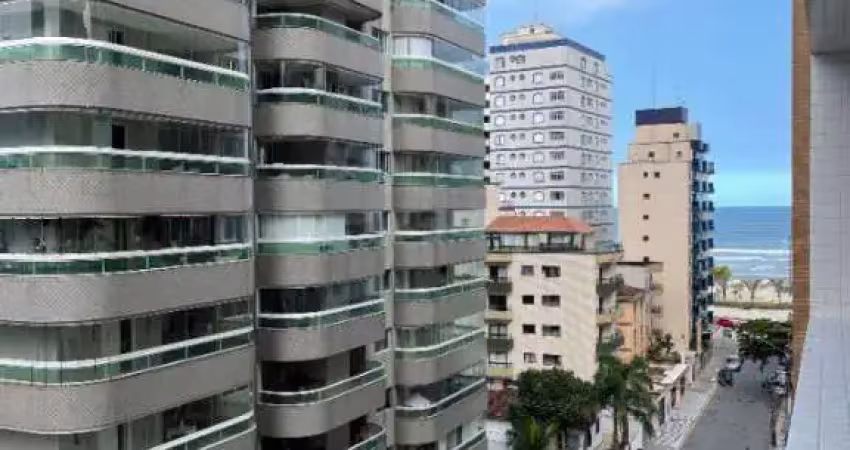 Apto 2 dorms 1 suíte vila tupi, uma quadra da praia , vista mar apenas r$450 mil.