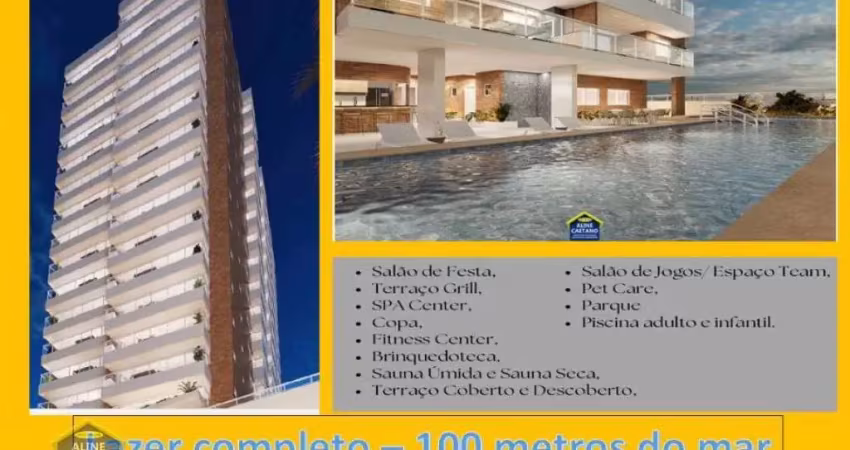 Lançamento à 1 quadra do mar - parcele direto construtora! lazer completo!
