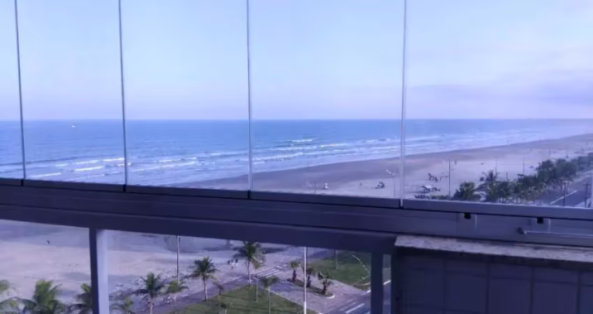 Porteira fechada e é coisa de rico!! apê novo em prédio frente mar com vista total! fica tudo!