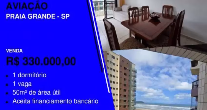 Caraca este é top! apê 1 dorm em prédio frente mar com vista lateral