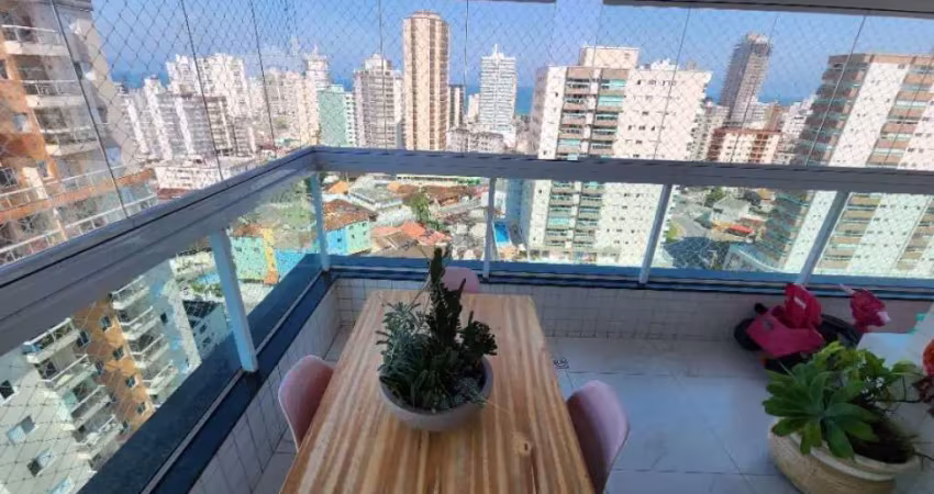 Apartamento com 3 dorms varanda gourmet com vista mar - 2 vagas!