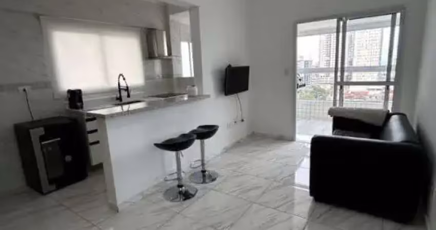 Apartamento na guilhermina com 2 dorms - lado praia e varanda gourmet!
