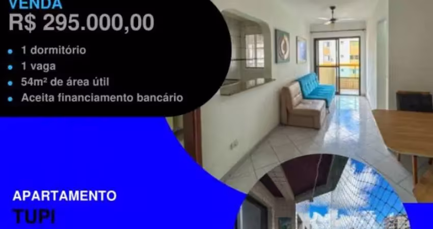 Vende rapidinho viu! apê 1 dorm na tupi - 200 mts do mar com elevador