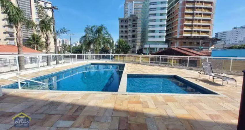 Caiçara - apto 01 dorms c/ sac. gourmet e piscina  325 mil