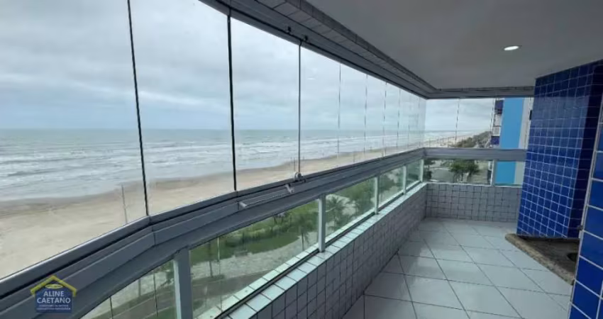Vista mar no caiçara apto 2 dorms c/ sac. envidraçada 530 mil
