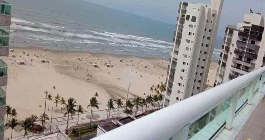 Apartamento 2 dorms com vista mar na aviação, praia grande! - cód: act1253