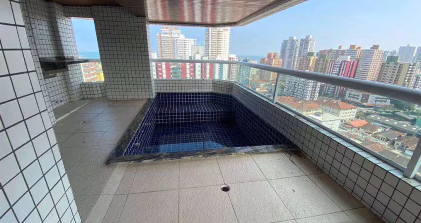 Piscina privativa na sacada 4 dorms 3 vagas demarcadas! canto do forte!!