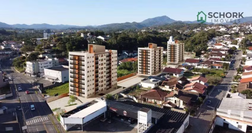 Apartamento com 2 dormitórios à venda, 58 m² por r$ 379.000,00 - itoupava norte - blumenau/sc