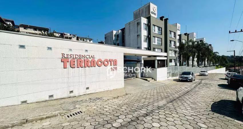 Apartamento com 3 dormitórios à venda, 70 m² por r$ 310.000,00 - fortaleza - blumenau/sc