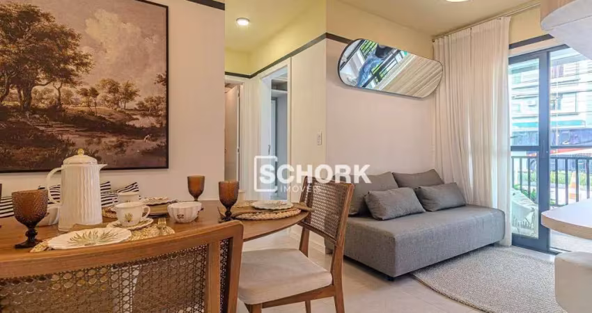 Apartamento com 2 dormitórios à venda, 55 m² por r$ 394.000,00 - vorstadt - blumenau/sc