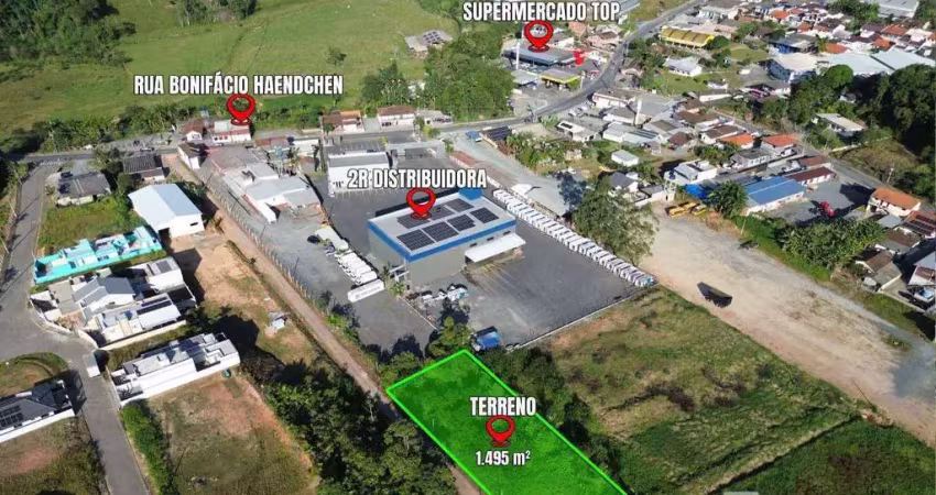 Terreno à venda, 1495 m² por r$ 850.000,00 - belchior central - gaspar/sc