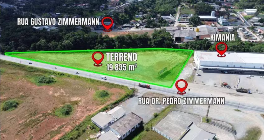 Terreno à venda, 19835 m² por r$ 12.600.000,00 - itoupava central - blumenau/sc