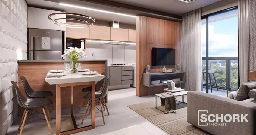 Apartamento com 2 dormitórios à venda, 54 m² por r$ 350.000,00 - itoupava central - blumenau/sc