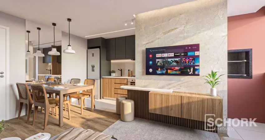 Apartamento com 2 dormitórios à venda, 47 m² por r$ 285.000,00 - itoupava central - blumenau/sc