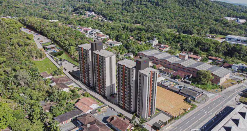 Apartamento com 2 dormitórios à venda, 50 m² por r$ 300.796,00 - itoupava central - blumenau/sc