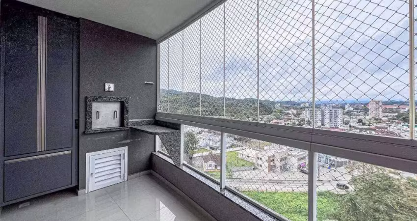 Apartamento com 2 dormitórios à venda, 63 m² por r$ 370.000,00 - itoupava central - blumenau/sc