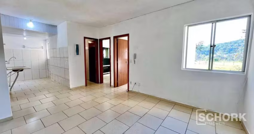 Apartamento com 2 dormitórios para alugar, 60 m² por r$ 1.500,00/mês - ponta aguda - blumenau/sc