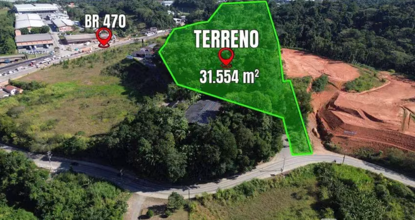 Terreno à venda, 31554 m² por r$ 22.090.000,00 - testo salto - blumenau/sc