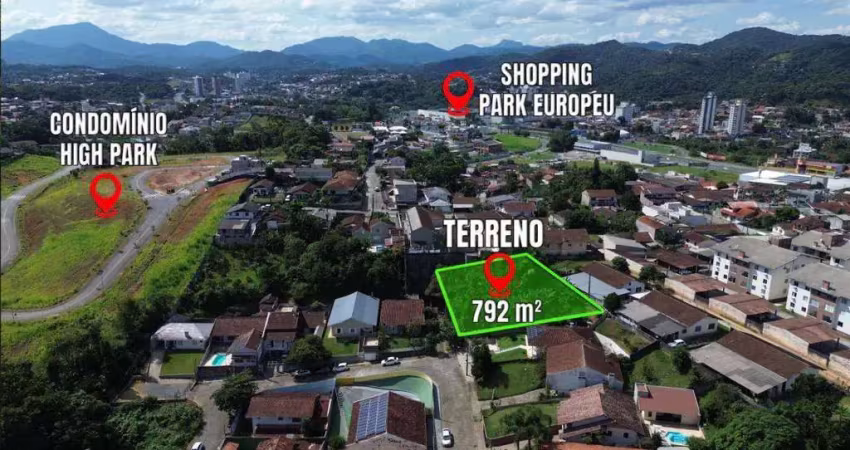 Terreno à venda, 792 m² por r$ 349.000,00 - itoupava norte - blumenau/sc