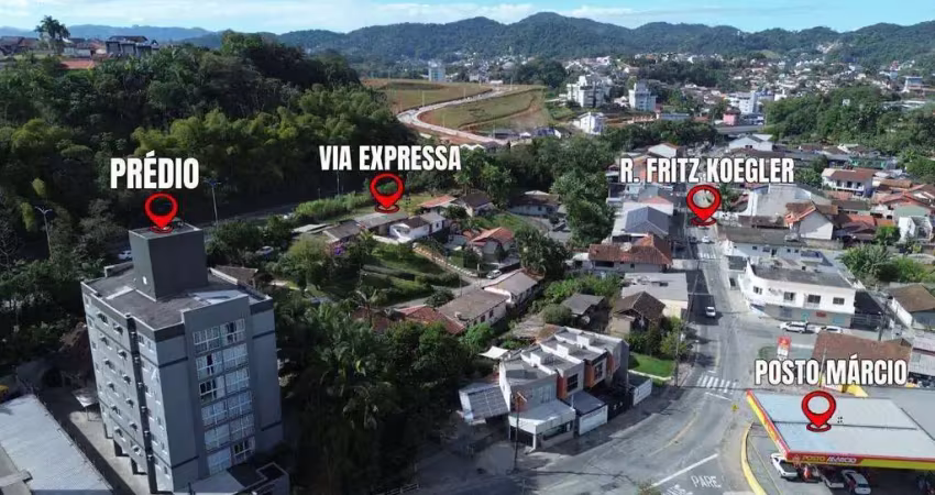 Apartamento com 2 dormitórios à venda, 59 m² por r$ 320.000,00 - fortaleza - blumenau/sc