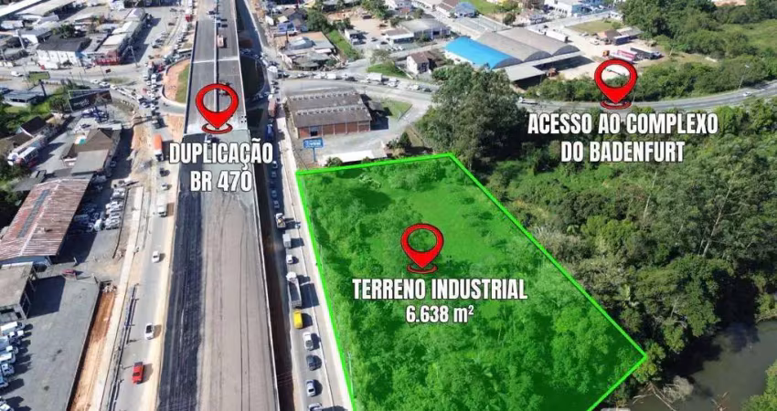 Terreno à venda, 6638 m² por r$ 3.900.000,00 - badenfurt - blumenau/sc