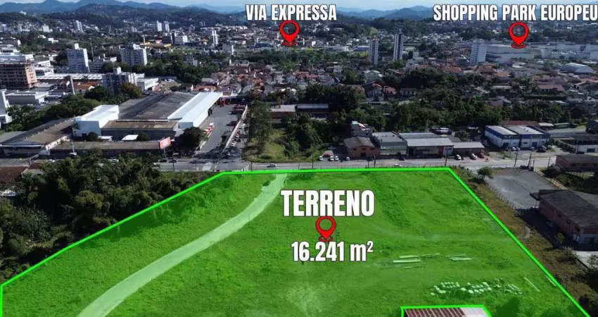Terreno à venda, 16241 m² por r$ 20.000.000,00 - fortaleza - blumenau/sc