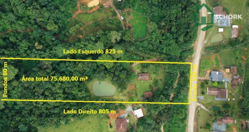 Sítio com 2 dormitórios à venda, 75680 m² por r$ 639.800,00 - vila itoupava - blumenau/sc