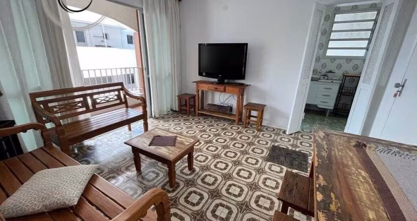 Apartamento Padrão de 01 dormitório para locação anual na Praia das Pitangueiras.