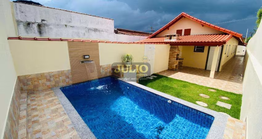 Casa nova em Itanhaém com 03 dormitórios, aceita financiamento bancário, LADO PRAIA!!!