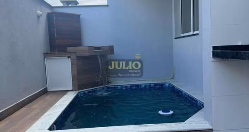 Sobrado à venda em Mongaguá, Vila Atlântica, com 2 suítes, com 67 m², Residencial Capadócia