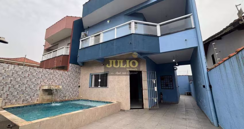 Sobrado à venda em mongaguá, plataforma i, com 4 quartos, com 120 m²