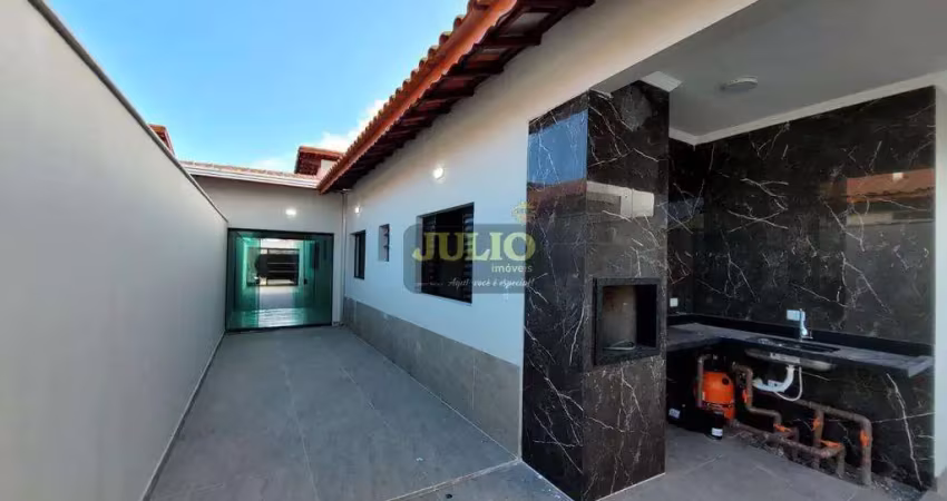 Casa à venda em itanhaém, jd jamaica, com 3 quartos, com 80.55 m²