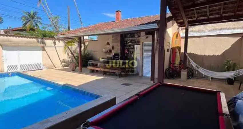 Casa à venda em mongaguá, centro, com 3 quartos, com 165 m²