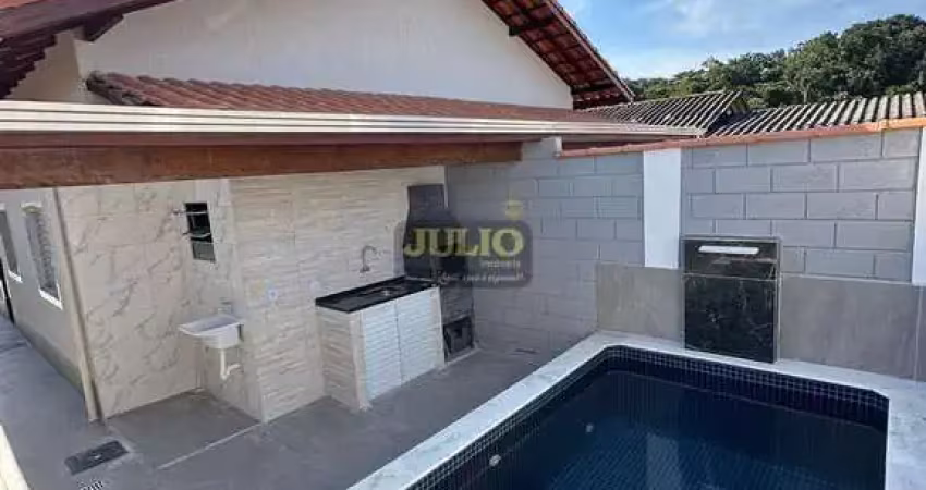 Casa nova com piscina à venda no bairro nossa senhora do sion em itanhaém