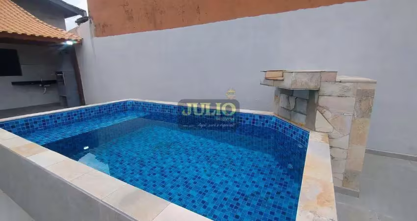 Casa à venda em mongaguá, jussara, com 2 quartos, com 86.8 m²