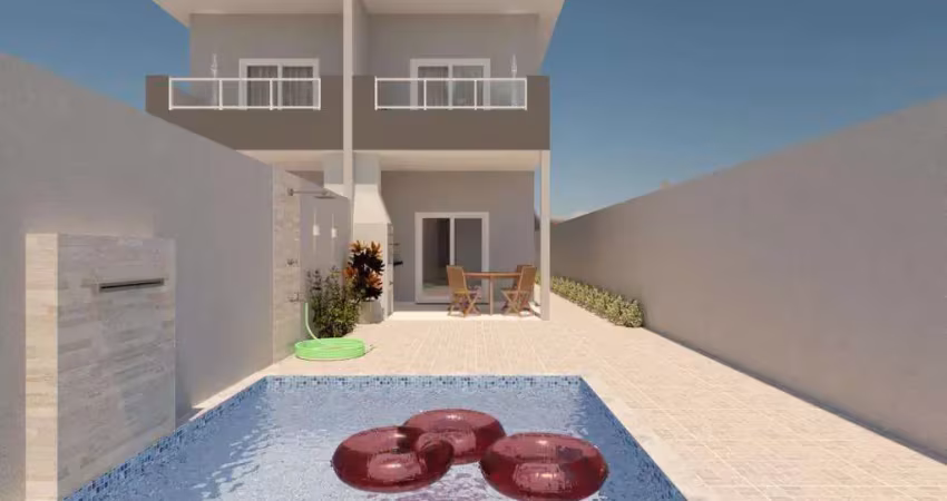 Sobrado com 2 dorms, Suarão, Itanhaém - R$ 399 mil, Cod: 70508445