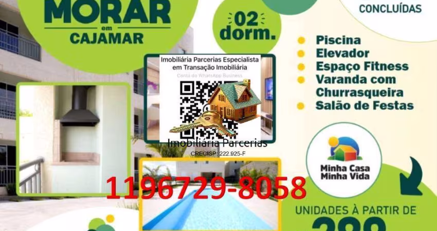Apartamentos 2 Dormitórios 49,64m2 Varanda Gourmet a carvão 1Vaga !